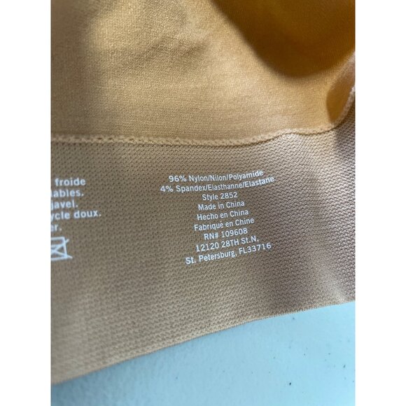 Rhonda Shear 4 Way Stretch Seamless Arm Shaper Size Medium Nylon Blend Suntan - Picture 5 of 7